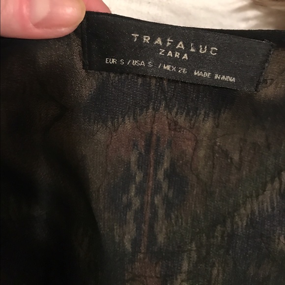 Zara Aztec Beaded Bomber Jacket Size S - Picture 6 of 6