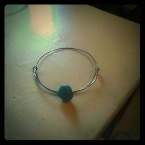 Turquoise? sizable bracelet.