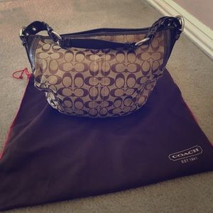 Brown Coach Signature Hobo purse