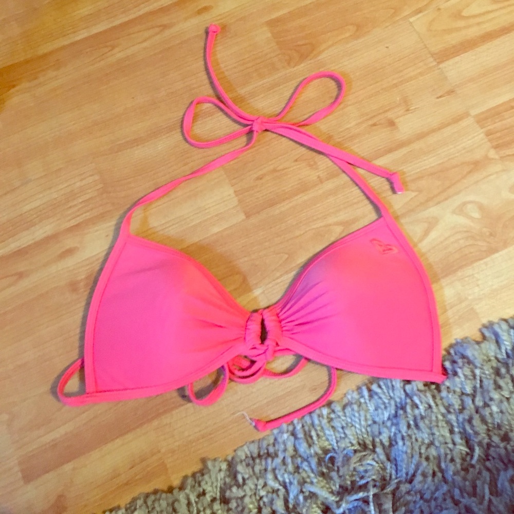 Pink roxy triangle top