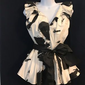 Top-Flores & Flores; Skirt-Calvin Klein