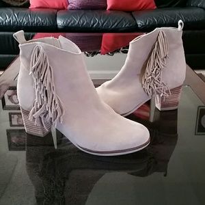Fringe Suede Booties