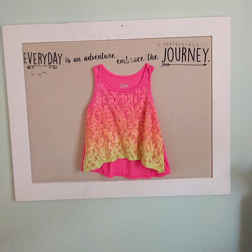 Ombre sunset pink tank