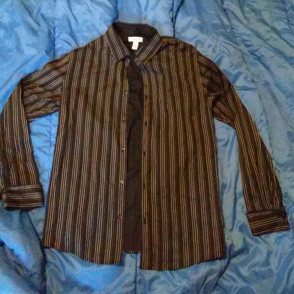 🌟❤Calvin Klein Button Down Shirt, Pin Striped