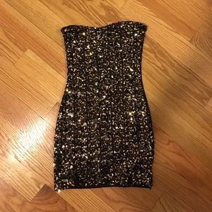 H&M Sequined Mini Dress