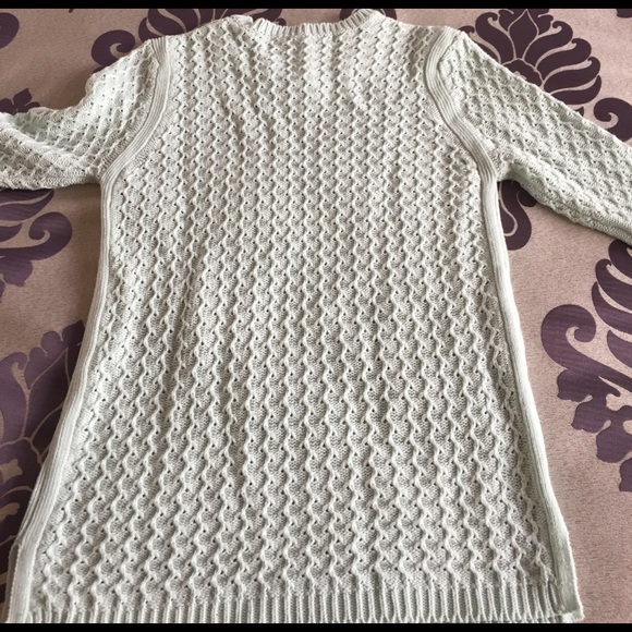 Zara Knit Sweater green/aqua size L - Picture 4 of 4