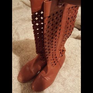 Taryn Rose Perforated leather boots