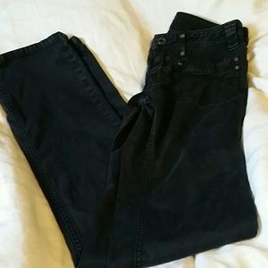 Diesel black straight leg jeans