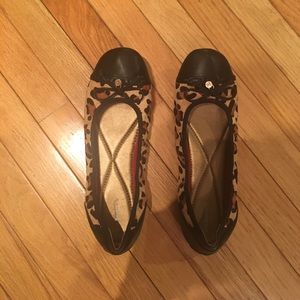 Bass cheetah print flats