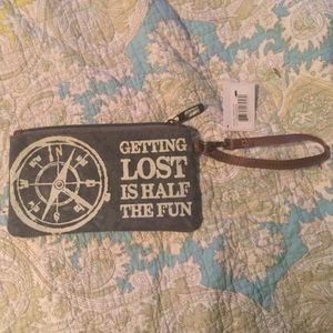 Vintage Inspired Travel Wristlet