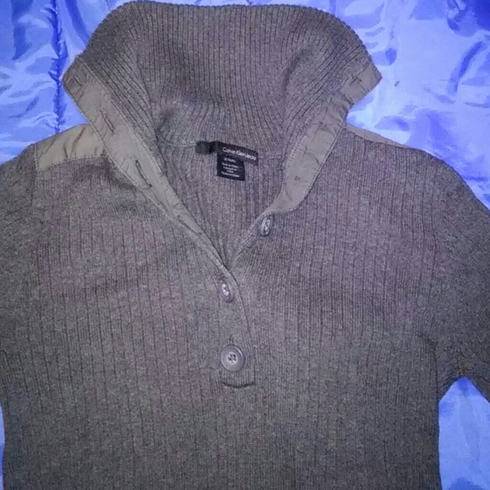 🌟❤Calvin Klein Button Up TurtleNeck