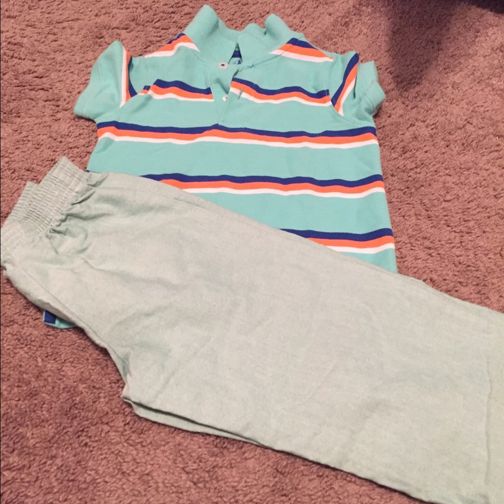 J.Khaki... Boys striped shirt and linen pants
