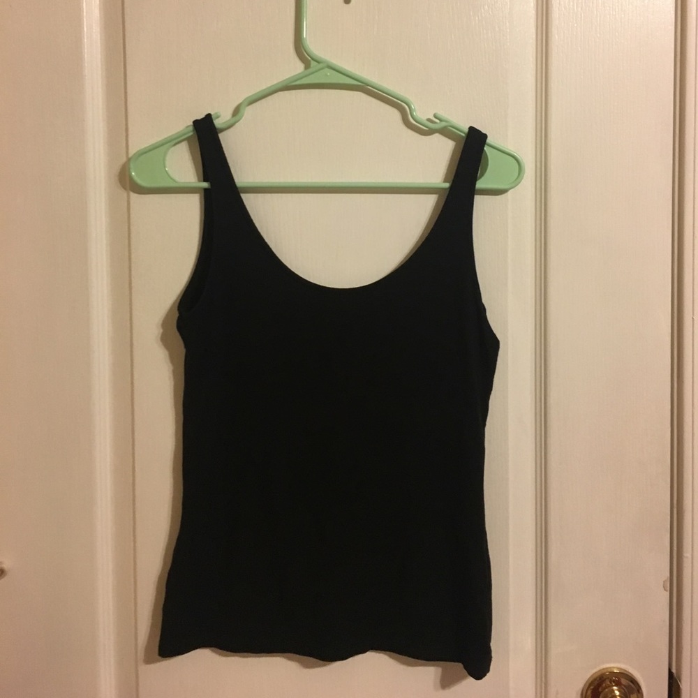 Black tank top