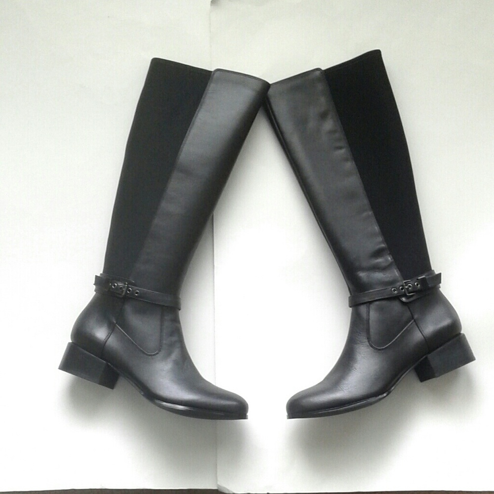 Leather buckle  black flat boots SOLD!!!!!! - Picture 8 of 8