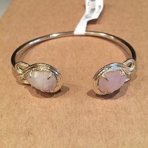 Kendra Scott Andy gold and pink bracelet