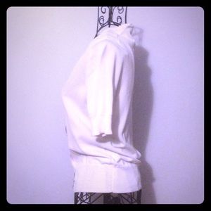 Classy Cream/white Cardigan.