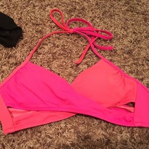 Pink swim top