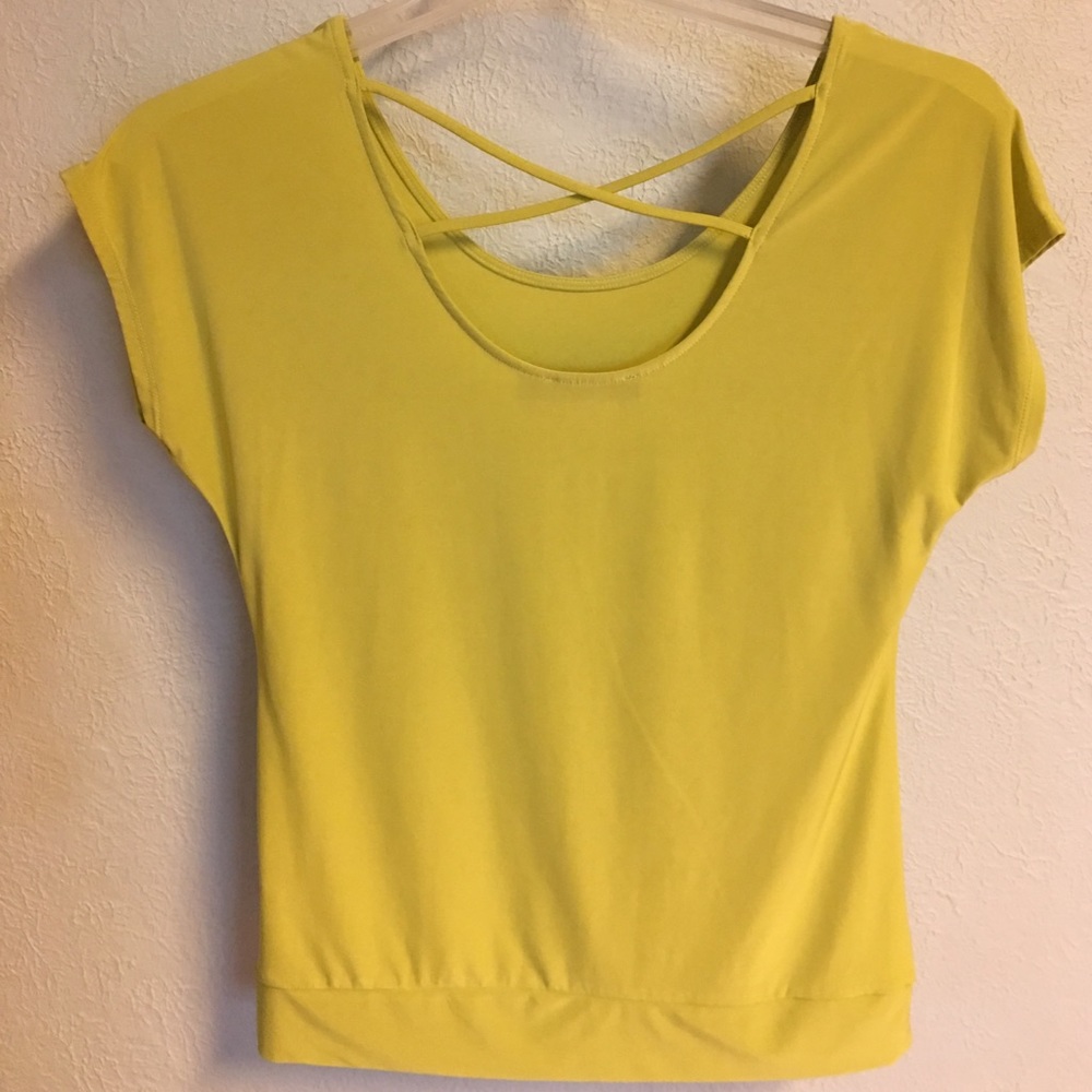 PriceDrop🎉The Limited Neon Green Sexy Back Blouse