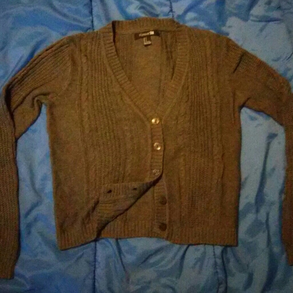 ❤Forever21 Button Down OverShirt, Ash Gray.