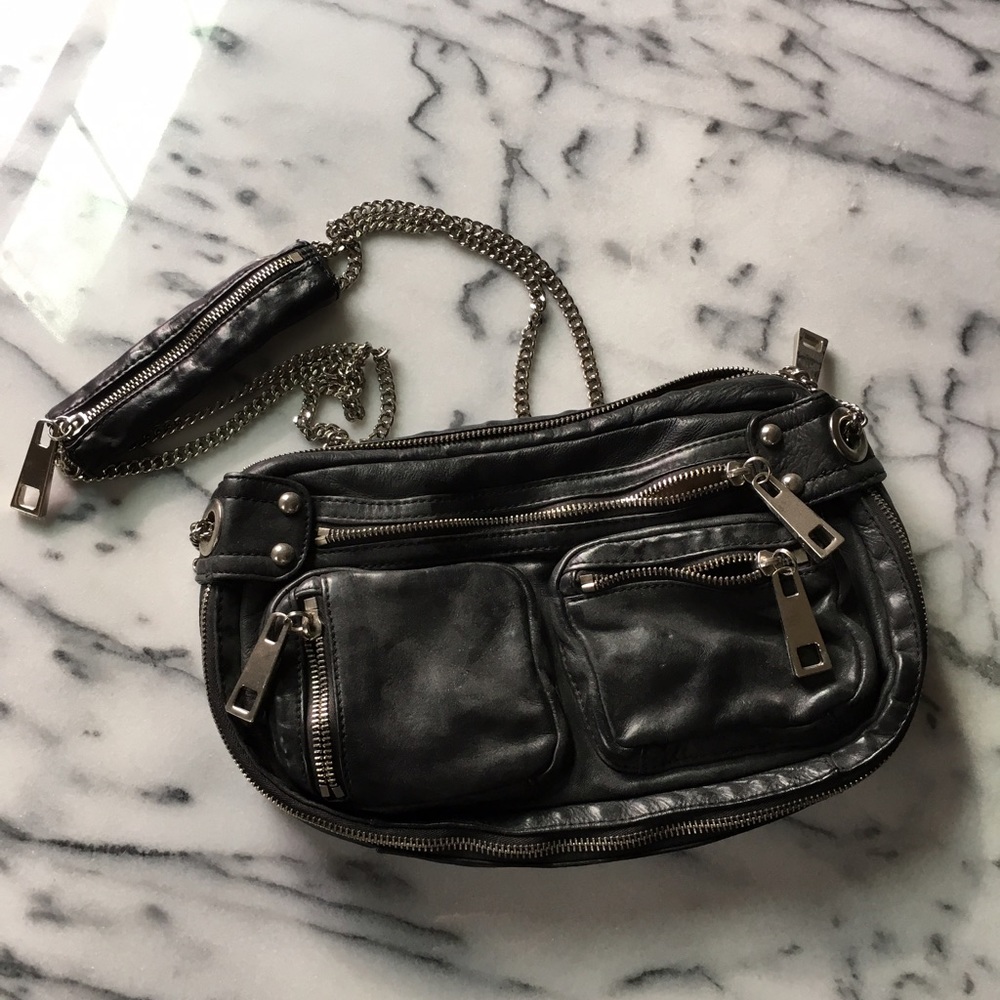 Leather STEVEN shoulder bag