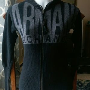 Armani Exchange zip up sweater hoodie