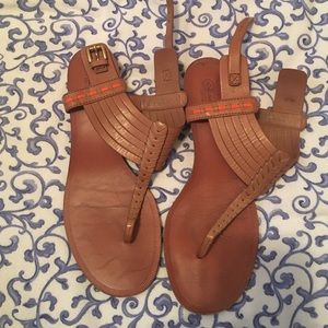 COACH sandals, with slight heel