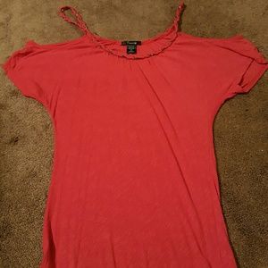 Red off the shoulder top, good condition