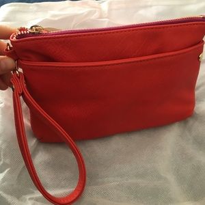Deux Lux Clutch - orange/red