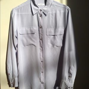 Equipment Signature Silk Blouse - Purple