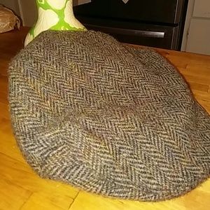 Vintage Harris Tweed Wool Driver's Cap