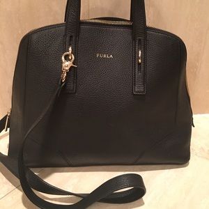 Black Furla bag.