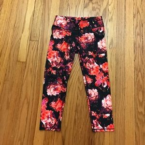 Fabletics Floral Capri Workout Legging