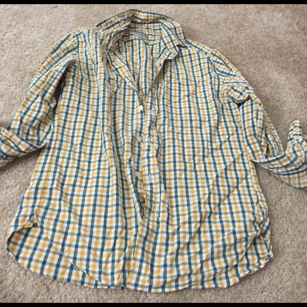 J crew check shirt
