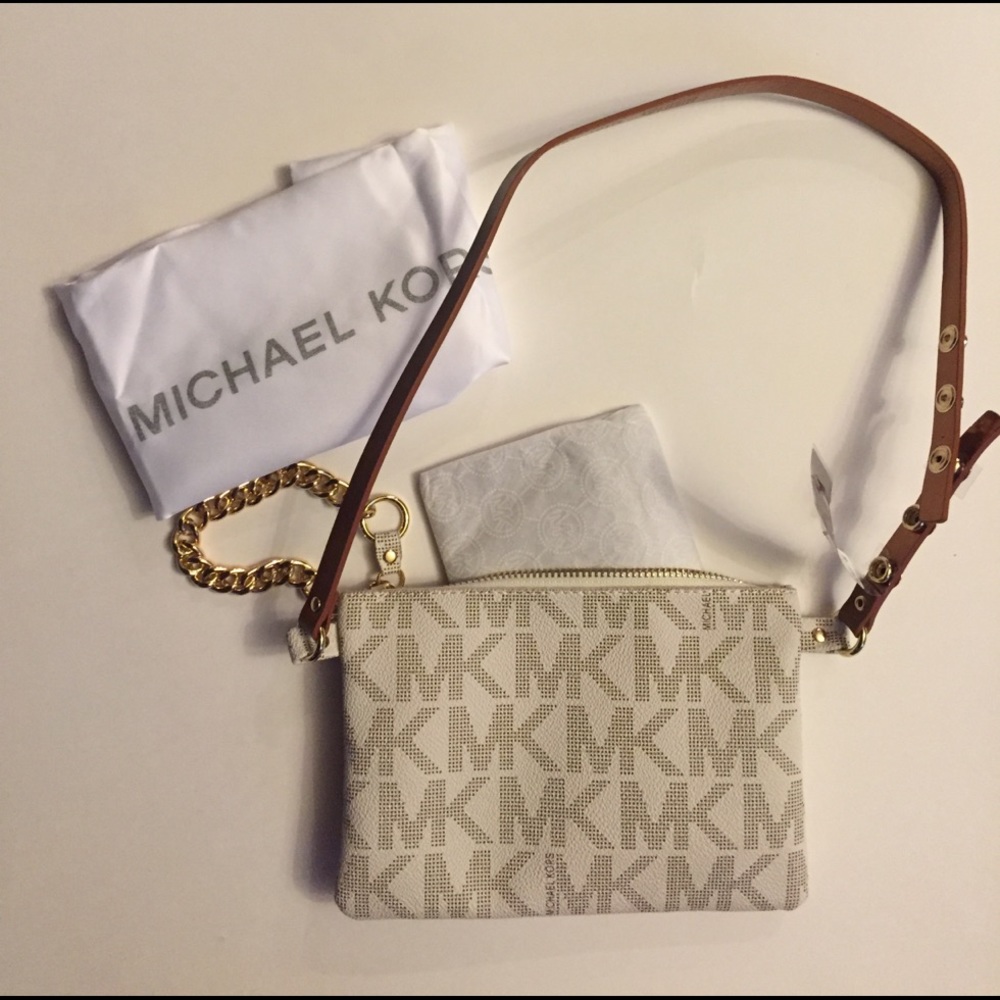 🆕NWT  Genuine MICHAEL KORS small BAG with adjustable strap wristlet or shoulder