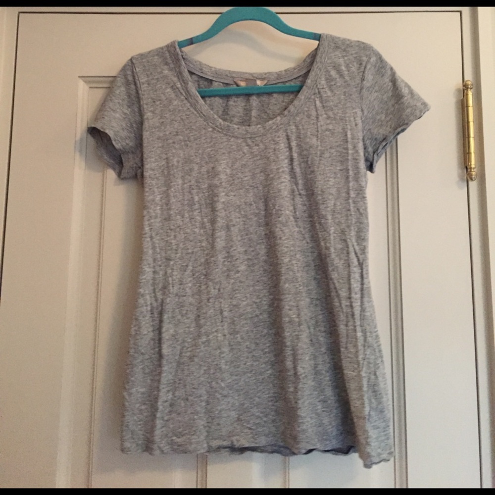 Cotton grey banana republic tee