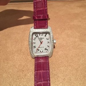 Locman unisex diamond bezel watch