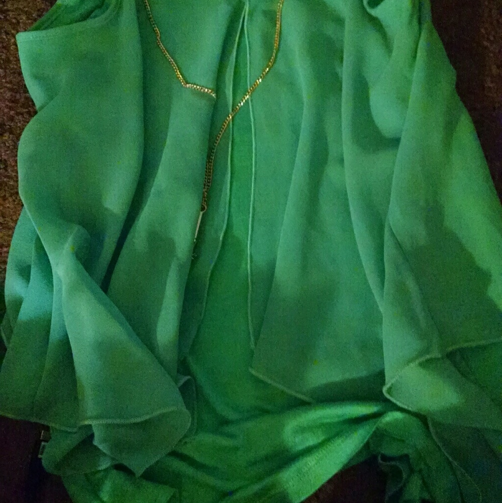 Teal shirt