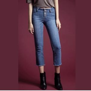 NEW Moon River Denim Crop Flares