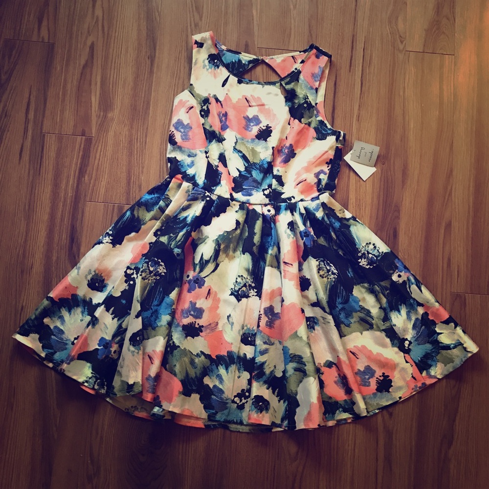 NWT Danny and Nicole multi color floral dress