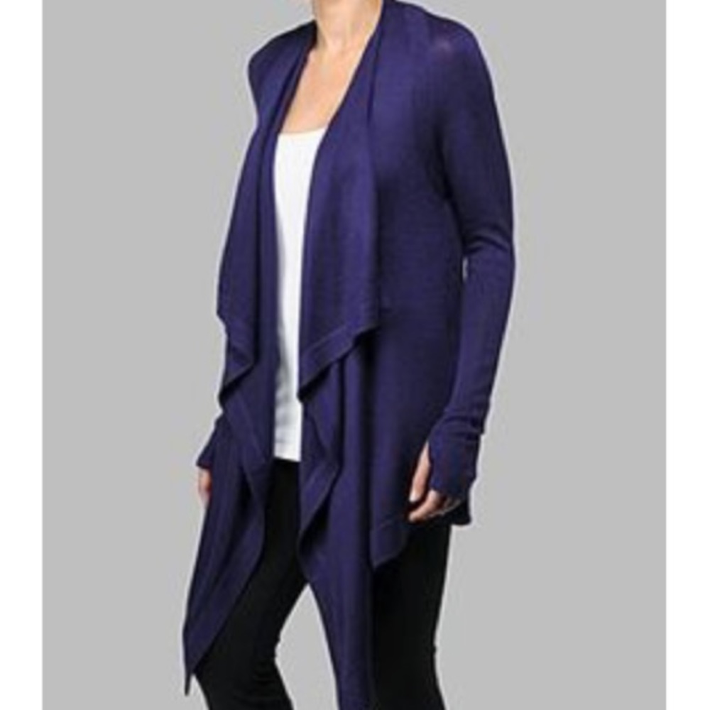 Lululemon Purple Open Wrap Cardigan