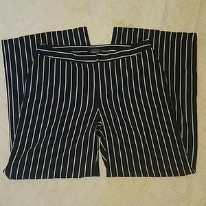 Ralph Lauren Andover Wide Leg  Pin Stripe Pants