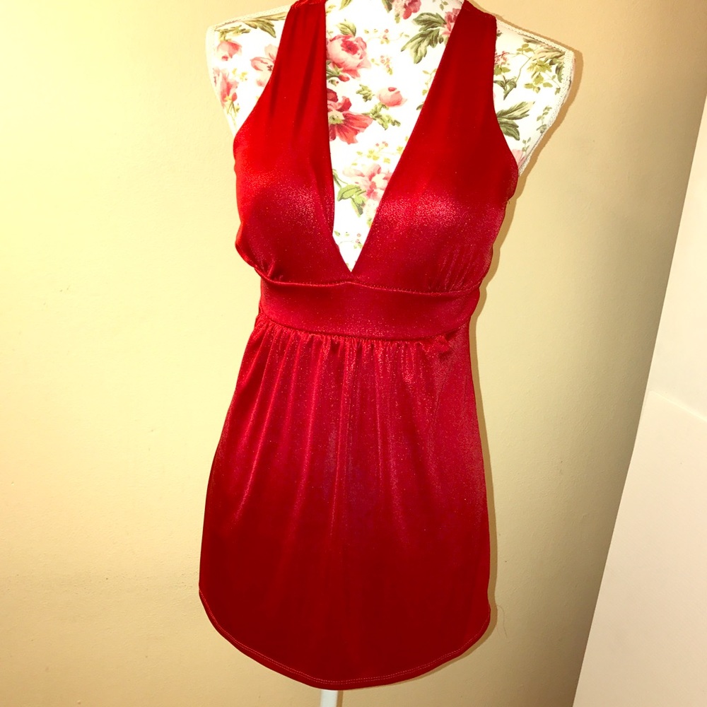 Little Shimmering Red Dress
