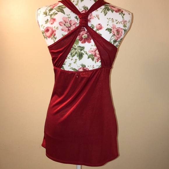 Little Shimmering Red Dress - Picture 3 of 4