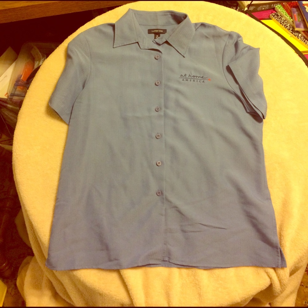 Short sleeve button down shirt, BNWOT, size 10/12