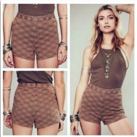 Free People Pants - Free People High Waisted Lace Shorts