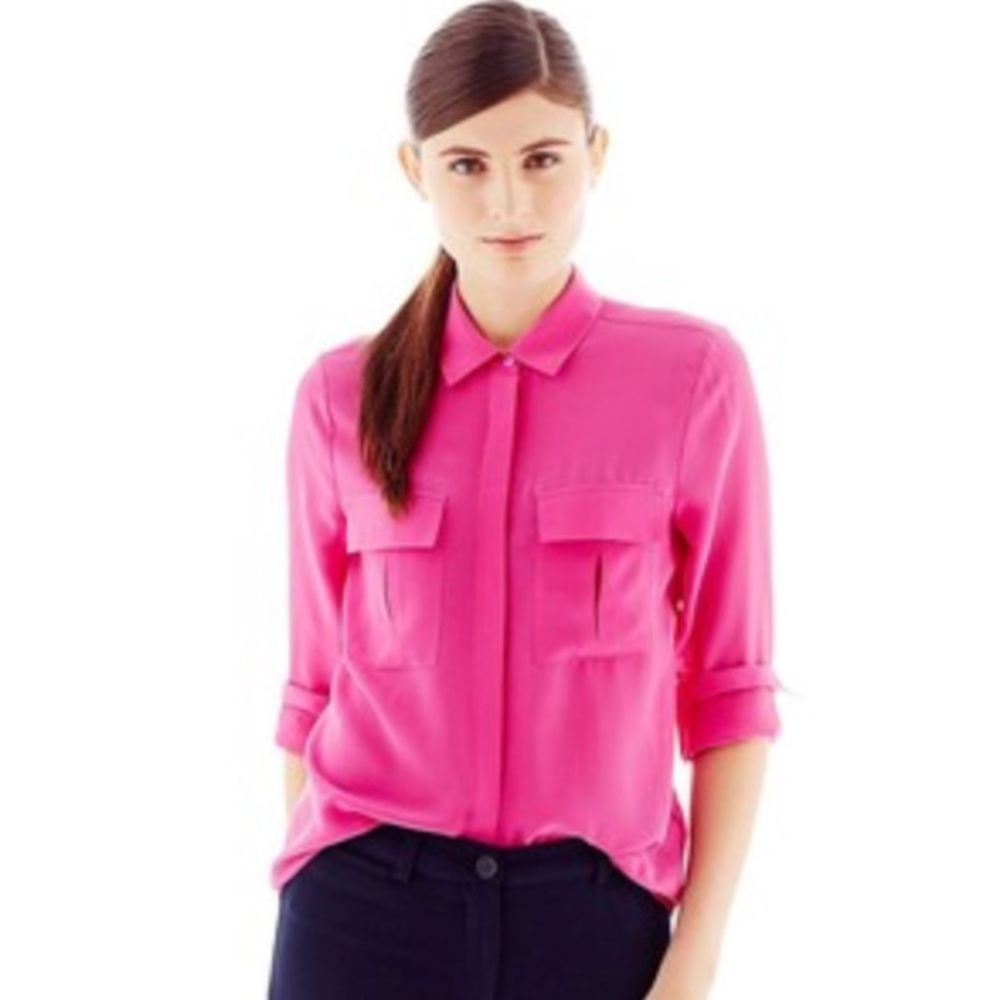 Pink utility blouse