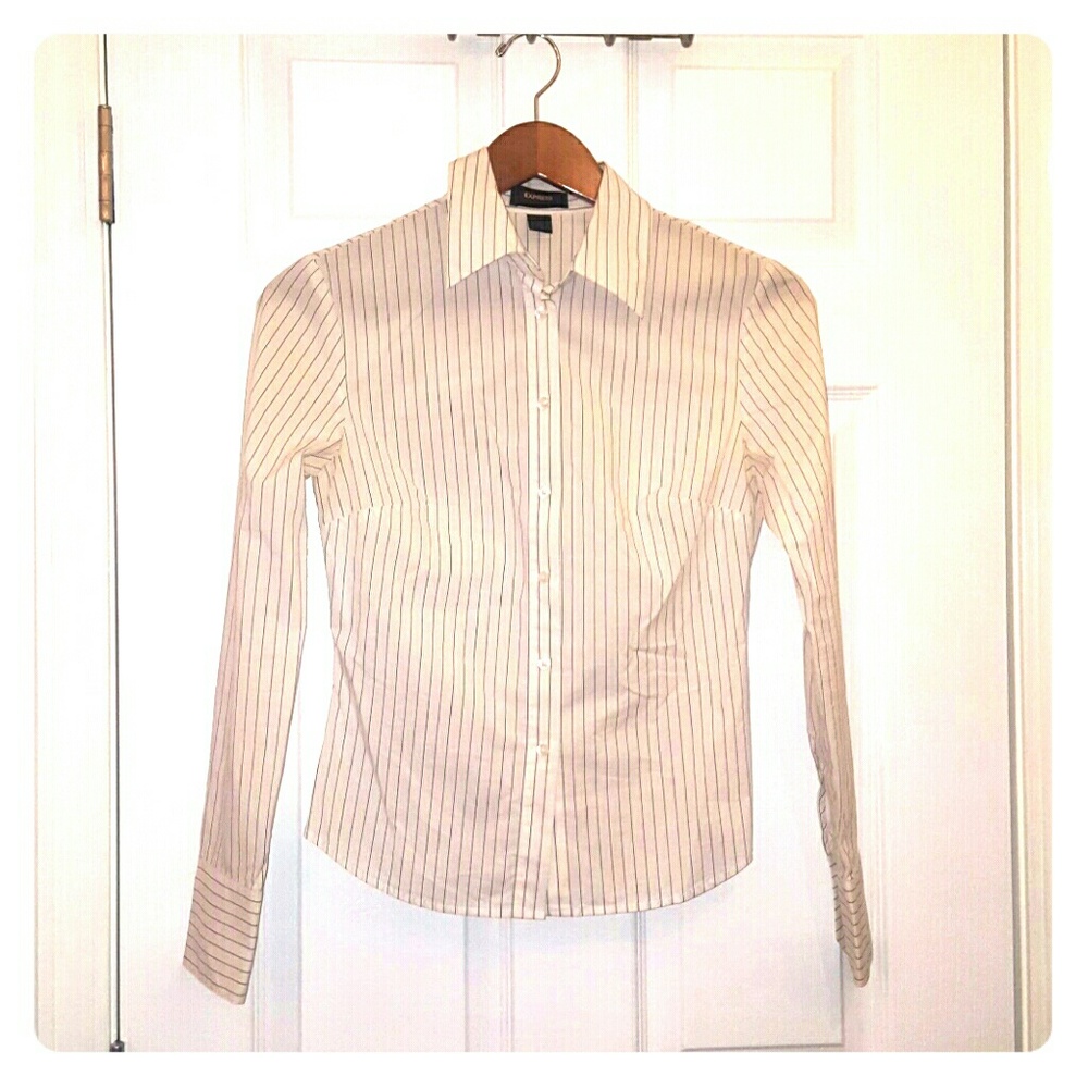 Express pinstripe dress shirt