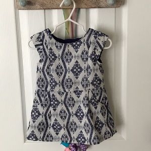 White and Navy dress