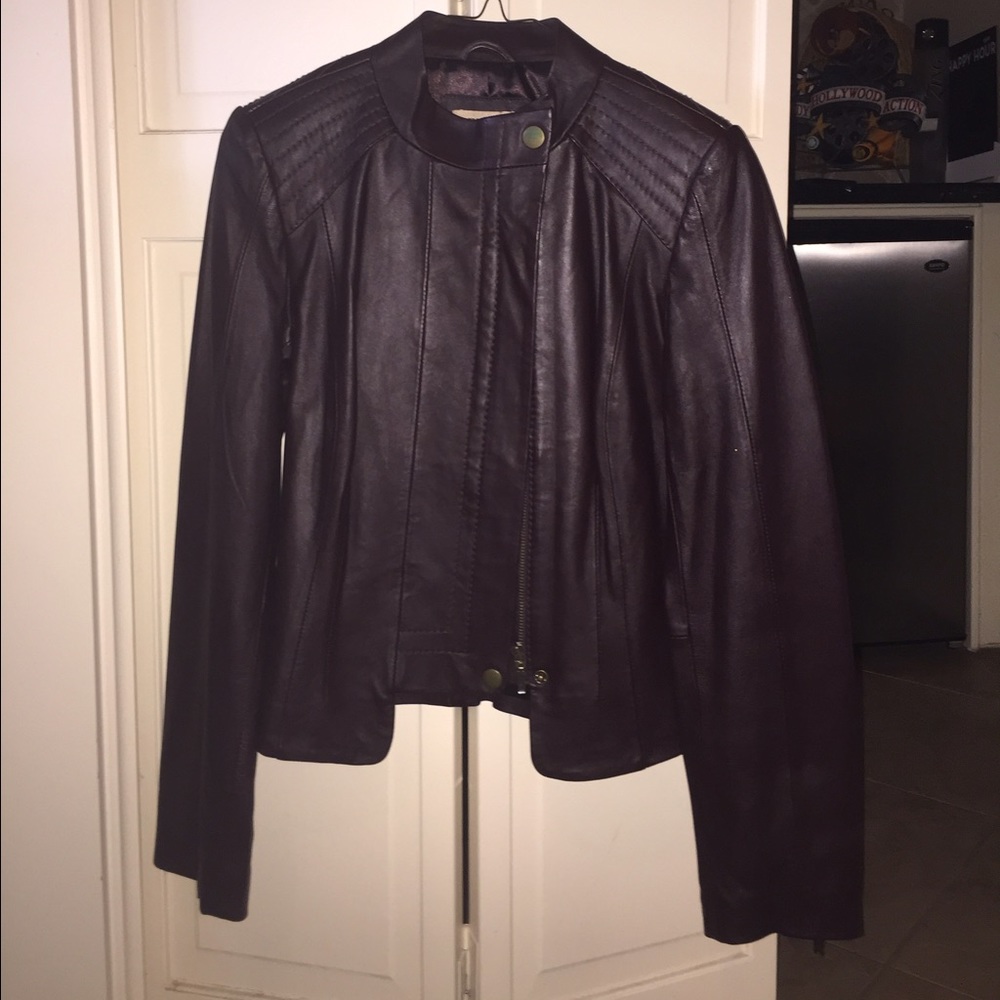 Leather Bomber Jacket