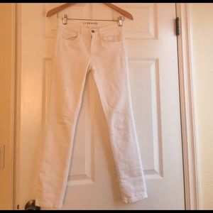 J Brand white skinny jeans
